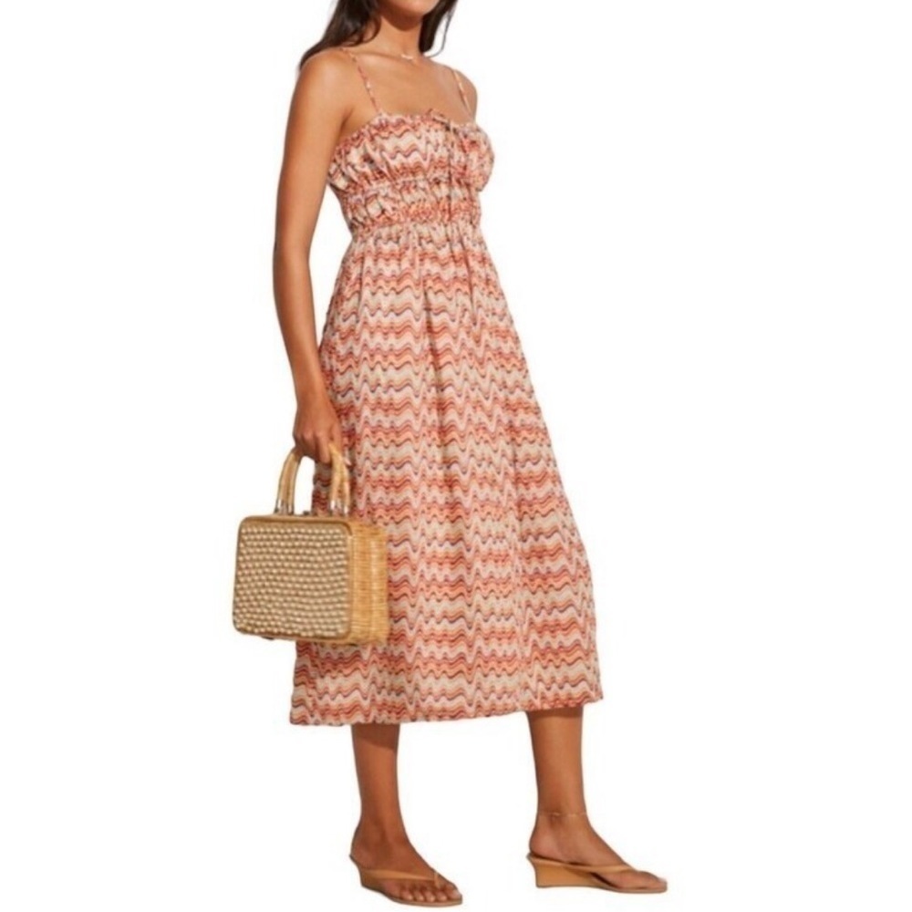 Rihoas Boutique Tiered Maxi Midi Sundress Dress Size Small NWT